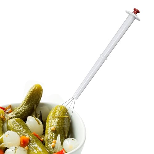 Pickle Picker - Langreicher Grabber -Stick, wiederverwendbare Küchenklaue | Handliches Utensil für Gurkengläser, Olivenentfernung oder Snack -Serving, Lebensmittelwerkzeug für Partys, Lagerkonsum oder von Generisch