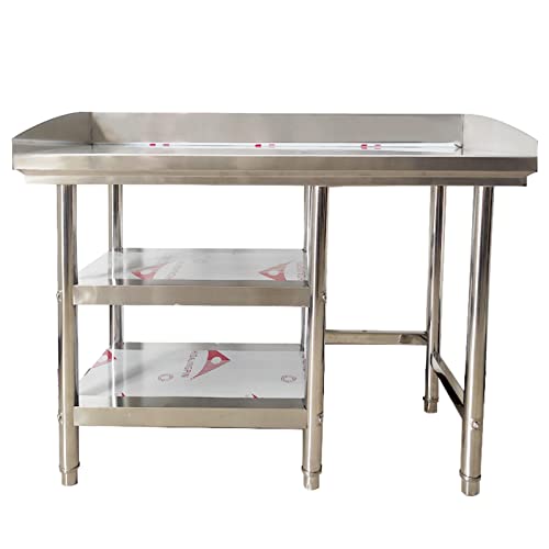 Picknicktisch für den Außenbereich mit Grill, Pizzaofen, tragbar und einfach zu montieren, ideal für Unterhaltung und Essen (L x B x B) 119 x 58 cm von Generisch