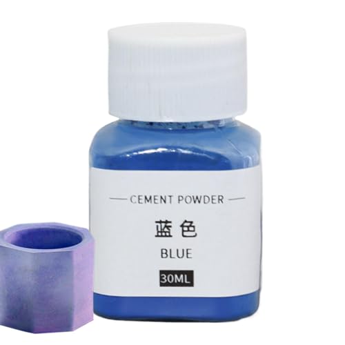 Pigment Color Cement Dye, 30 ml Oxid-Pigmentpulver, Zement Blumentopf, Farbpulver, Fliesenfarbe für Beton, Zement, Mörtel, Fugenmörtel, Gips, Gips, 28 g von Generisch
