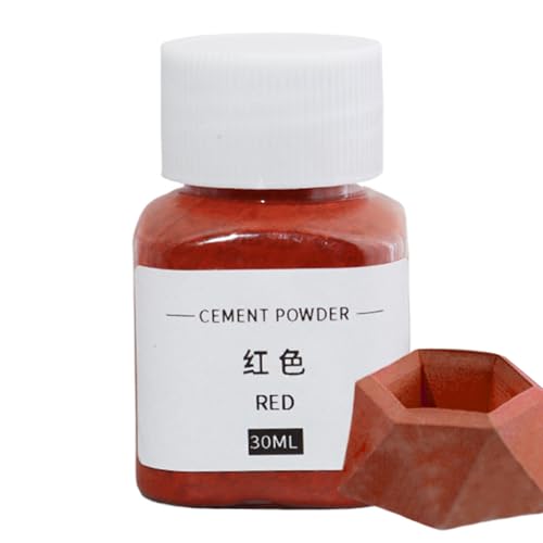Pigment Color Cement Dye, 30 ml Oxid-Pigmentpulver, Zement Blumentopf, Farbpulver, Fliesenfarbe für Beton, Zement, Mörtel, Fugenmörtel, Gips, Gips, 28 g von Generisch