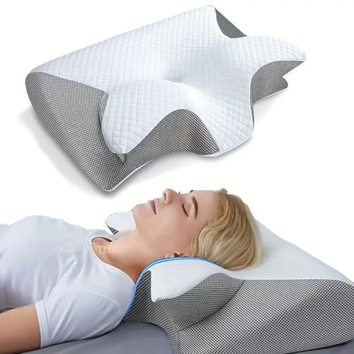 Pillowdaddy Pillow Daddy Das Nacken - Therapiekissen Antischnarchkissen Ergonomisches Memory Foam Kissen – Nackenstützkissen Für Seiten, Rücken & Bauchschläfer, Atmungsaktiv & Waschbar von Generisch