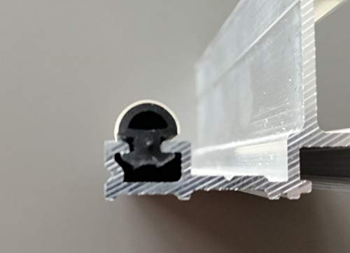 Pilzdichtung P-2 untere Ersatzdichtung für Stegplatten-Profile Carport Wintergarten Terrassenüberdachung EPDM UV-beständig (50 m Rolle) von Generisch