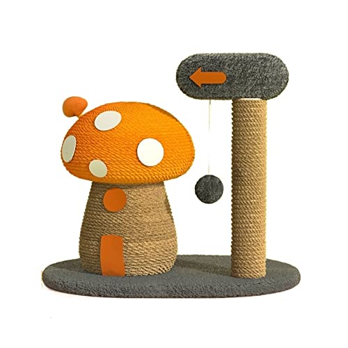Pilzförmiges Katzenklettergerüst mit Kratzbaum und Sisalseil - Langlebiges Haustierspielzeug für große Katzen, fördert Spielen und Kratzen Pilzförmiges Katzenklettergerüst mit Kratzbaum und Sisalseil - Langlebiges Haustierspielzeug für große Katzen, fördert Spielen und Kratzen von Generisch