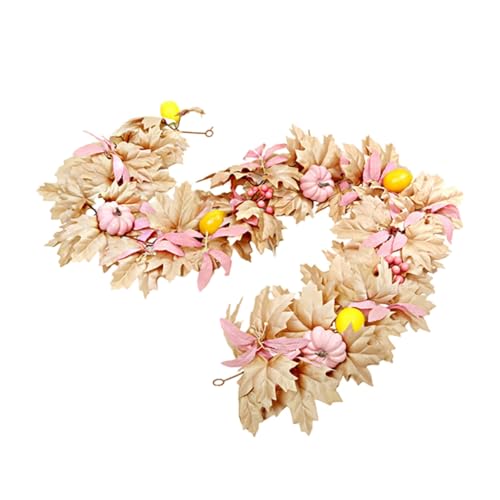 Pink Pumpkin Garland,Fall Maple Leaf Garlands,Realistic Rustic Artificial Maple Leaf Vines,for Halloween,Thanksgiving,Autumn Wedding,Fireplace,Mantel,Table Decor Pink Pumpkin Garland,Fall Maple Leaf Garlands,Realistic Rustic Artificial Maple Leaf Vines,for Halloween,Thanksgiving,Autumn Wedding,Fireplace,Mantel,Table Decor von Generisch