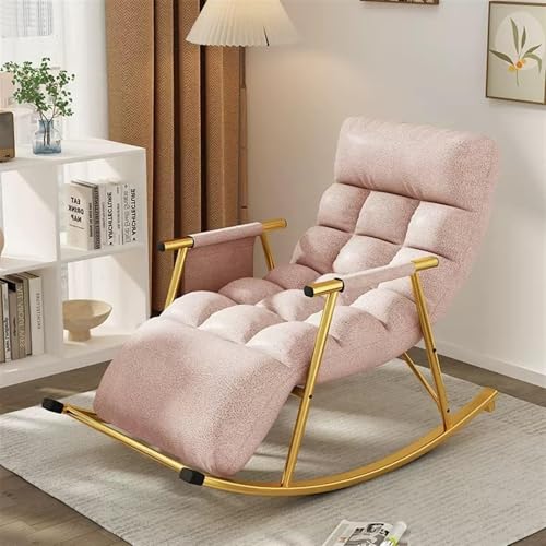 PinkGon Schaukelstuhl Relaxsofa mit gepolsterter Armlehne für Erwachsene Schlafzimmer Wohnzimmer Balkon von Generisch