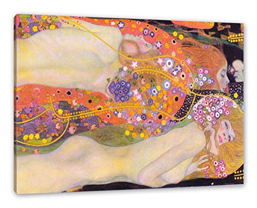 Pixxprint Gustav Klimt - Wasserschlangen II, Größe: 120x80cm, Leinwandbild, fertig gespannt, Wandbild, Dekoration, Kunstdruck, kein Poster Pixxprint Gustav Klimt - Wasserschlangen II, Größe: 120x80cm, Leinwandbild, fertig gespannt, Wandbild, Dekoration, Kunstdruck, kein Poster von Generisch