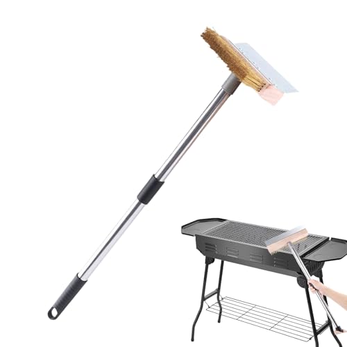 Pizzasteinbürste und Schaber – Grill-Waschwerkzeug, robustes Keramik-Ofenwaschwerkzeug für Grillrost, Grill, Bäcker, Outdoor, Küche, Terrasse, Camping, Kochkurs von Generisch