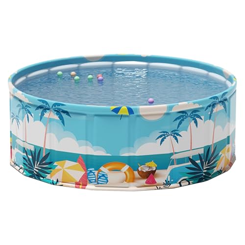 Planschbecken für Kinder - Faltbarer Planschbecken | Verdickter Pool aus PVC Resistent Swimmingpool | Platzsparender BIDI Pool | Nicht aufblasbarer Pool für Erwachsene Kinder Planschbecken für Kinder - Faltbarer Planschbecken | Verdickter Pool aus PVC Resistent Swimmingpool | Platzsparender BIDI Pool | Nicht aufblasbarer Pool für Erwachsene Kinder von Generisch