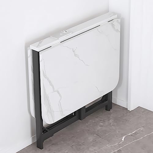 Platzsparender, multifunktionaler Esstisch mit Blättern, rechteckig, ausziehbar, 120 cm, perfekt für Esszimmer und kleine Räume von Generisch