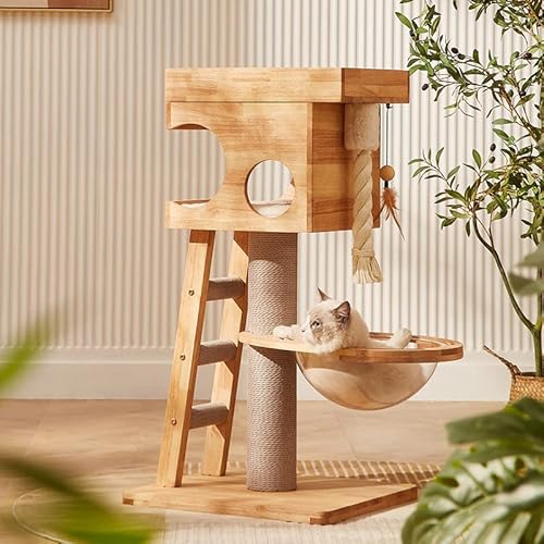 Platzsparender Katzenkletterbaum mit integrierter Katzentoilette für kleine Katzen, kompaktes Design, passt in jedes Zuhause Platzsparender Katzenkletterbaum mit integrierter Katzentoilette für kleine Katzen, kompaktes Design, passt in jedes Zuhause von Generisch