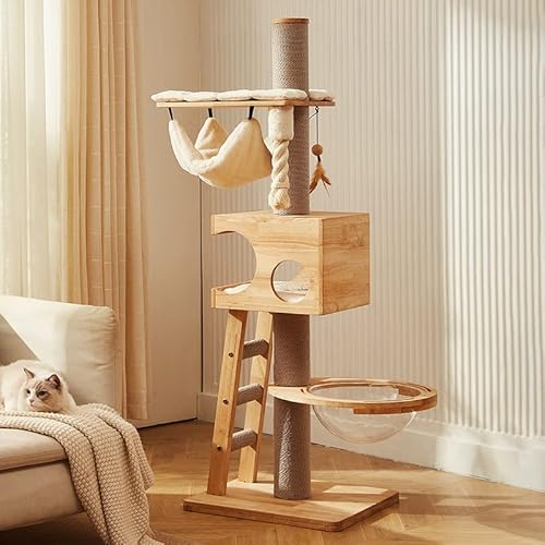 Platzsparender Katzenkletterbaum mit integrierter Katzentoilette für kleine Katzen, kompaktes Design, passt in jedes Zuhause Platzsparender Katzenkletterbaum mit integrierter Katzentoilette für kleine Katzen, kompaktes Design, passt in jedes Zuhause von Generisch