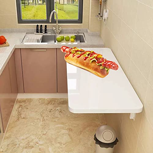 Platzsparender Kinder Arbeitszimmer Schreibtisch Wandmontierter Klapptisch für Esszimmer & Küche Kompakter Computertisch 90x30cm/35x12 Perfekt für kleine Räume von Generisch