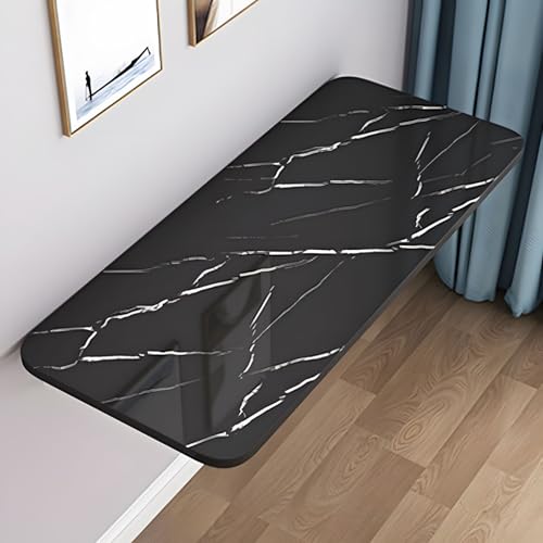 Platzsparender Klapptisch Wandtisch Schwarz Strukturiert 80x30cm Vielseitiger Couchtisch Esstisch für Küche & Esszimmer Kompakter Bürotisch Multifunktionsmöbel Platzsparender Klapptisch Wandtisch Schwarz Strukturiert 80x30cm Vielseitiger Couchtisch Esstisch für Küche & Esszimmer Kompakter Bürotisch Multifunktionsmöbel von Generisch