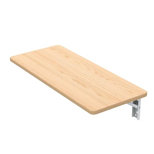 Platzsparender Klapptisch für Zuhause, Büro und Garten, 120 x 30 cm, Wandmontage, 3 Farben (Holz), perfekt für kleine Räume, kompakt und stilvoll von Generisch