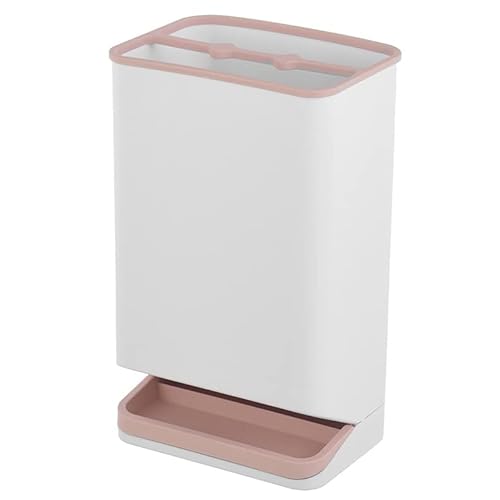 Platzsparender rosa Schirmhalter mit Abtropfschale – Schirmständer aus Kunststoff für den Innenbereich, perfekt für Home Office und Eingangsbereich von Generisch