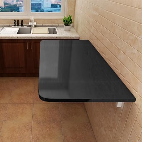 Platzsparendes, faltbares Laptop-Tablett – Wandmontierter Holzschreibtisch für kleine Räume, tragbarer Ess- und Computer-Arbeitsplatz mit Bockbeinen Platzsparendes, faltbares Laptop-Tablett – Wandmontierter Holzschreibtisch für kleine Räume, tragbarer Ess- und Computer-Arbeitsplatz mit Bockbeinen von Generisch