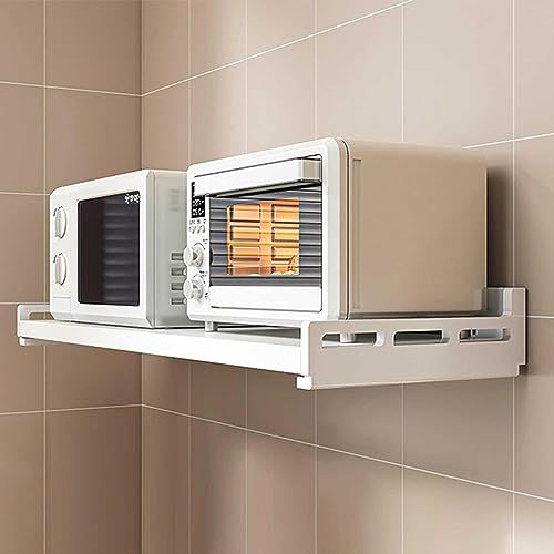Platzsparendes Mikrowellen-Regal zur Wandmontage, Küchenaufbewahrungslösung für elektrische Ofen, Töpfe, Pfannen und mehr, ideal für Zuhause und Maximierung des Platzes Platzsparendes Mikrowellen-Regal zur Wandmontage, Küchenaufbewahrungslösung für elektrische Ofen, Töpfe, Pfannen und mehr, ideal für Zuhause und Maximierung des Platzes von Generisch