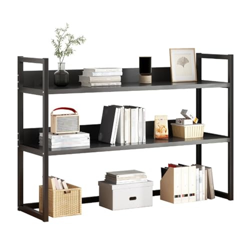 Platzsparendes Schreibtisch-Bücherregal, unabhängiges Schreibtischregal, schwarz, 115 cm x 24 cm x 60 cm, stilvolle Aufbewahrungslösung für Zuhause und Büro, Schreibtischzubehör für kleine Räume Platzsparendes Schreibtisch-Bücherregal, unabhängiges Schreibtischregal, schwarz, 115 cm x 24 cm x 60 cm, stilvolle Aufbewahrungslösung für Zuhause und Büro, Schreibtischzubehör für kleine Räume von Generisch