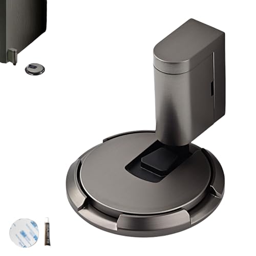 Pleasantk Door Wedge Stopper, 2025 New Door Wedge Stopper, Punch-Free Ground Suction Technology, Windproof & Silent Secure Adjustable Height for Home Bedroom Office(Grey) von Generisch