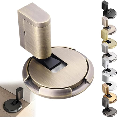 Pleasantk Door Wedge Stopper, 2025 New Upgrade Magnetic Door Stopper, Mechanical Door Stopper with Adjustable Height, Door Stoppers for Bottom Doors (Purple-gold) von Generisch