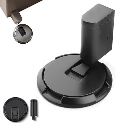 Pleasantk Door Wedge Stopper, Adjustable Magnetic Silent Door Stopper Wedge, No-Drill Installation, Windproof, Silent & Secure Mechanical Doors Stoppers (Black,1Pcs) von Generisch