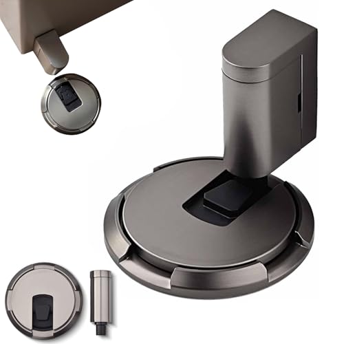 Pleasantk Door Wedge Stopper, Adjustable Magnetic Silent Door Stopper Wedge, No-Drill Installation, Windproof, Silent & Secure Mechanical Doors Stoppers (Grey,4Pcs) von Generisch