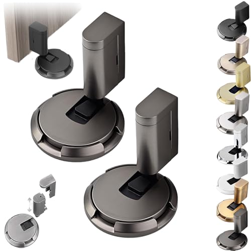 Pleasantk Door Wedge Stopper – Adjustable Mechanical Door Stopper with Invisible Punch-Free Design, Door Draft Stopper for Bottom of Door, Home or Office Use(H-2) von Generisch