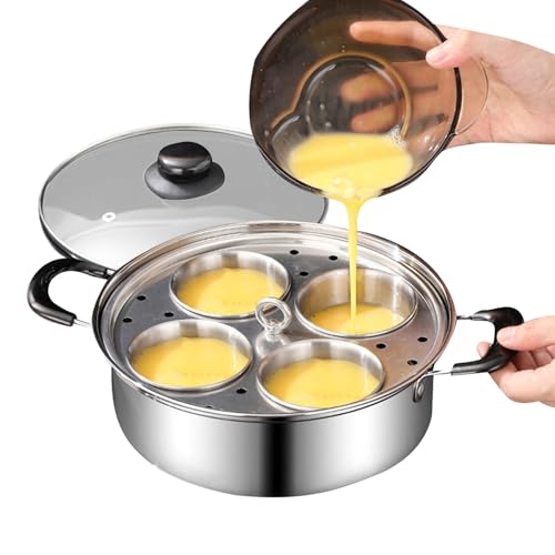 Pochierte Eiermacher - Egei -Wildern von Food Grade | Non -Stick Edelstahl Poaached Eierkocher | Eierwilderer STAIINLESS STEEEL zum Frühstück Kochen und Küchengebrauch von Generisch
