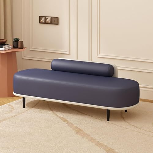 Polsterbank aus Kunstleder, stabile Metallbeine, unterstützt 150 kg, perfekt für Eingangsbereich, Schlafzimmer und Wohnzimmer von Generisch