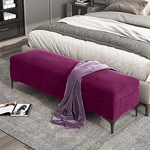 Polsterbank mit Samt, Aufbewahrungsbank, Schlafzimmer-Kommode, kein Zusammenbau erforderlich, stilvolle und funktionale Möbel für die Organisation Ihres Raumes Polsterbank mit Samt, Aufbewahrungsbank, Schlafzimmer-Kommode, kein Zusammenbau erforderlich, stilvolle und funktionale Möbel für die Organisation Ihres Raumes von Generisch