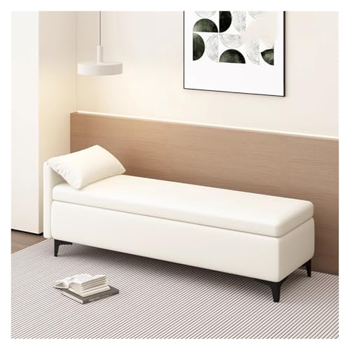 Polsterhocker Ottomane Bank mit Kissen Kunstleder Aufbewahrungshocker Multifunktionale Fußstütze für Wohnzimmer Schlafzimmer Stilvolles modernes Design Polsterhocker Ottomane Bank mit Kissen Kunstleder Aufbewahrungshocker Multifunktionale Fußstütze für Wohnzimmer Schlafzimmer Stilvolles modernes Design von Generisch