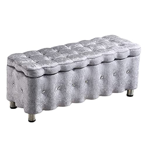 Polsterhocker mit Stauraum, multifunktionaler Fußhocker mit Eisvlies für Wohnzimmer, Schlafzimmer, Flur, Schuhwechsel und Bettendaufbewahrung Polsterhocker mit Stauraum, multifunktionaler Fußhocker mit Eisvlies für Wohnzimmer, Schlafzimmer, Flur, Schuhwechsel und Bettendaufbewahrung von Generisch