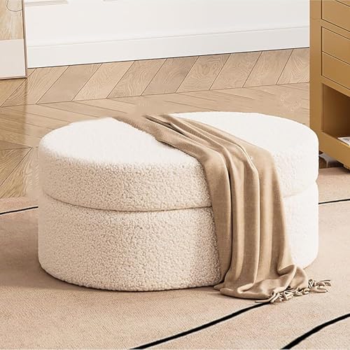 Polsterhocker mit Stauraum, multifunktionaler Fußhocker mit weichem Stoff für Wohnzimmer & Schlafzimmer, platzsparende Eingangs- und Bettaufbewahrungslösung Polsterhocker mit Stauraum, multifunktionaler Fußhocker mit weichem Stoff für Wohnzimmer & Schlafzimmer, platzsparende Eingangs- und Bettaufbewahrungslösung von Generisch