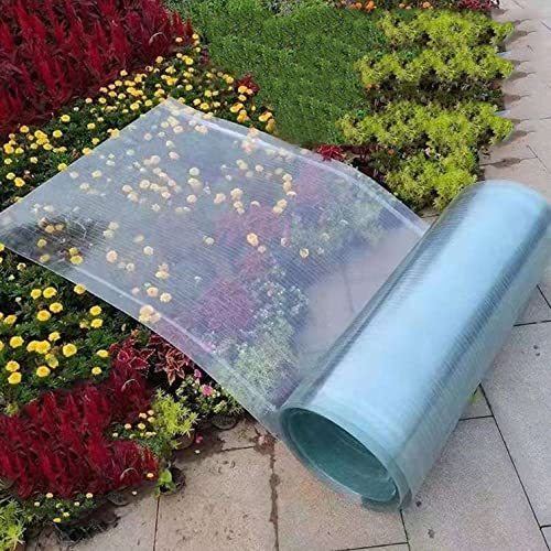 Polycarbonat-Dachbahn, Gewächshaus-Dämmplatten für Regen- und Schneeschutz, UV-Schutz, leicht zu biegen und zu schneiden, inklusive Befestigungsschrauben Polycarbonat-Dachbahn, Gewächshaus-Dämmplatten für Regen- und Schneeschutz, UV-Schutz, leicht zu biegen und zu schneiden, inklusive Befestigungsschrauben von Generisch