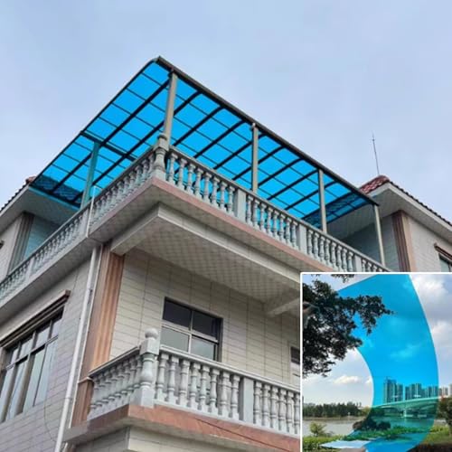 Polycarbonat-Dachbahnen, 2 mm dicke Dachfensterplatten für Isolierung und Tageslicht, UV-Schutz, Regenpergola-Platten, langlebiges und starkes Design von Generisch