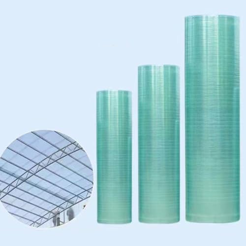 Polycarbonat-Dachbahnen, transparentes regendichtes Vordach, leicht zu schneiden, Outdoor-Markise für Gewächshäuser, ideal für Wetterschutz und Haltbarkeit (0,6 m x 3,5 m) von Generisch