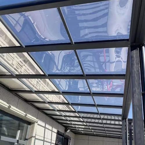Polycarbonat-Dachbahnen für Gewächshäuser, Tageslichtplatten für Überdachung, Carports und Busunterstände, regenfeste Isolierung, leicht zu schneidende Ersatzplatten Polycarbonat-Dachbahnen für Gewächshäuser, Tageslichtplatten für Überdachung, Carports und Busunterstände, regenfeste Isolierung, leicht zu schneidende Ersatzplatten von Generisch