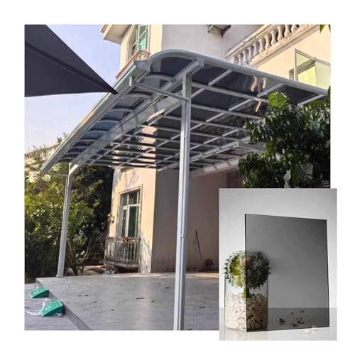 Polycarbonat-Dachplatte – 2 mm dicke, transparente Kunststoffplatte für Gewächshäuser und Schuppen, leicht zu schneiden, geeignet für Terrassen und Trennwände von Generisch