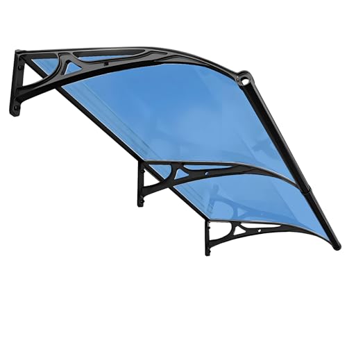 Polycarbonat Fenster Tür Markise Baldachin - Outdoor Sonnenschutz UV & Regenschutz Markisen für Veranda Terrasse Deck - Langlebige wetterbeständige Abdeckung Polycarbonat Fenster Tür Markise Baldachin - Outdoor Sonnenschutz UV & Regenschutz Markisen für Veranda Terrasse Deck - Langlebige wetterbeständige Abdeckung von Generisch