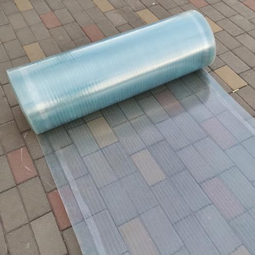 Polycarbonat-Gewächshaus-Dachbahn, wasserdicht, UV-geschützt, verstärkte Platten für den Außenbereich, Pavillonabdeckung & Carport, inklusive Schrauben von Generisch