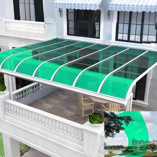 Polycarbonat Gewächshaus Dachplatte - UV-Schutz Outdoor Terrassenplatten für Regen Pergoladach, einfach zu schneiden und zu installieren, ideal für Glasersatz von Generisch