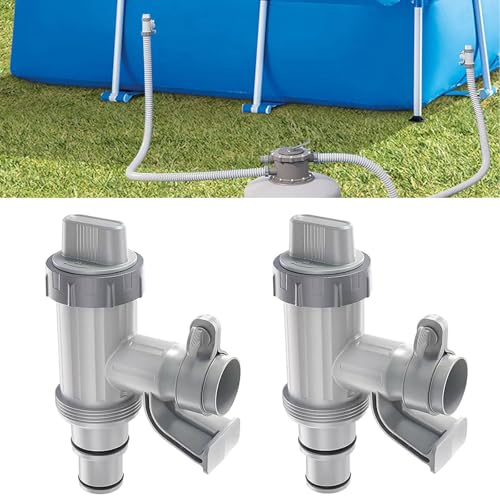 Pool Plunger Ventil Plus Für Oberirdischen Pool |2 In 1 Pool Absperrventil Pool Zubehör Für Pool | Rohrhalter Mit Kolbenventil | Absperrventil Schlauchverbinder Für Schwimm Pumpensystem von Generisch
