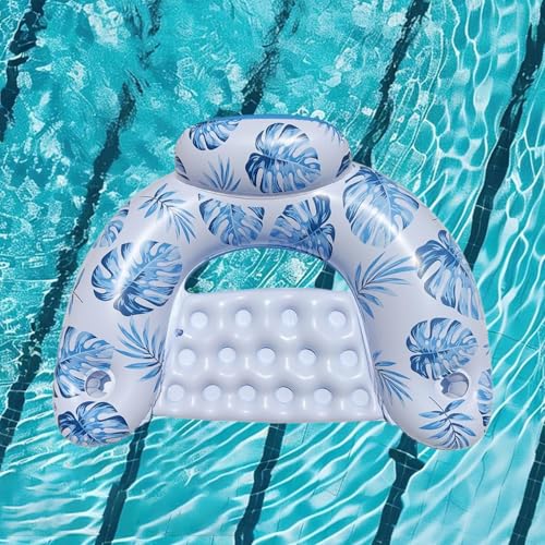 Pool Sitz Aufblasbar Mit Getränkehalter, 93x74cm Wasser Liegestuhl, Aufblasbare Wasserhängematte, Schwimm Liege, Luftmatratze Pools, Aufblasbarer Sessel Pool Erwachsene, Hängematte Pools Pool Sitz Aufblasbar Mit Getränkehalter, 93x74cm Wasser Liegestuhl, Aufblasbare Wasserhängematte, Schwimm Liege, Luftmatratze Pools, Aufblasbarer Sessel Pool Erwachsene, Hängematte Pools von Generisch