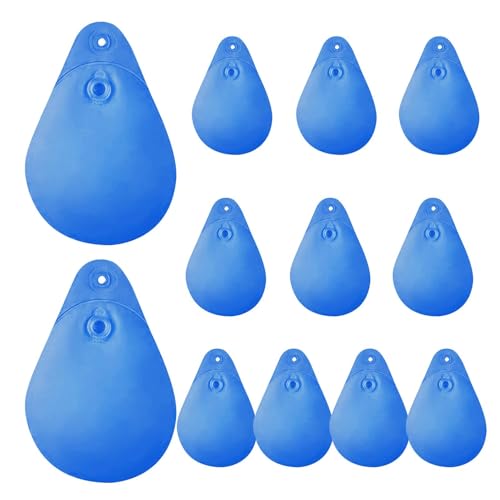 Pool-Wasserbeutel, 12 Stück, auslaufsichere Poolanker-Abdeckung, kältebeständige und luftdichte Abdichtung, Pool-Schutzbeutel, Pool-Drainage für Wanne im Boden (34 x 22 cm) von Generisch