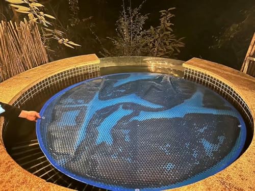Poolabdeckung, staubdichte blaue Blase Solardecke für in Boden und oberirdische Schwimmbäder von Generisch