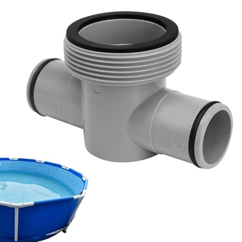 Poolschläuche T -Adapter - Poolschlauch Tees | Split Swimming Pool Schlauchanschluss T -Adapterkopplung | T-Adapter-Kopplungs-Ersatzteile Hochfestes Adapter für die Entwässerungswartungszirkulation von Generisch