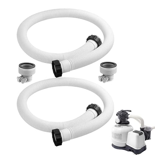 Poolschlauch, 2 Stück Filteranschluss, PVC Schlauch Ersatz für Untergrund Swimmingpool Entwässerungssystem Wasserförderung Poolschlauch, 2 Stück Filteranschluss, PVC Schlauch Ersatz für Untergrund Swimmingpool Entwässerungssystem Wasserförderung von Generisch