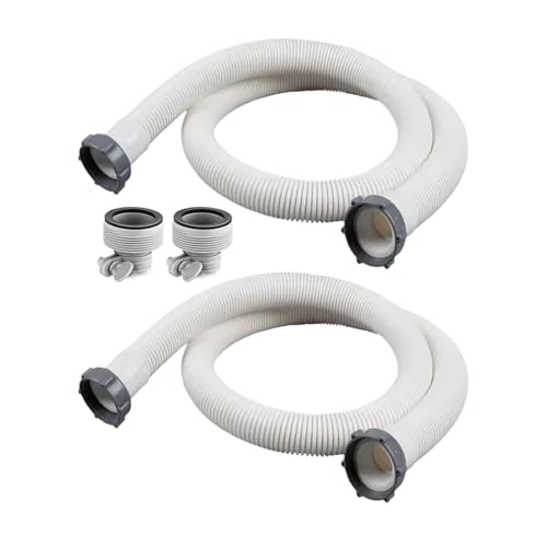 Poolschlauch,2 Stück Filterrohr | Flexibler PVC Schlauch Für Unterwasserpools Salzwassersysteme Schwimmbad Poolschlauch,2 Stück Filterrohr | Flexibler PVC Schlauch Für Unterwasserpools Salzwassersysteme Schwimmbad von Generisch