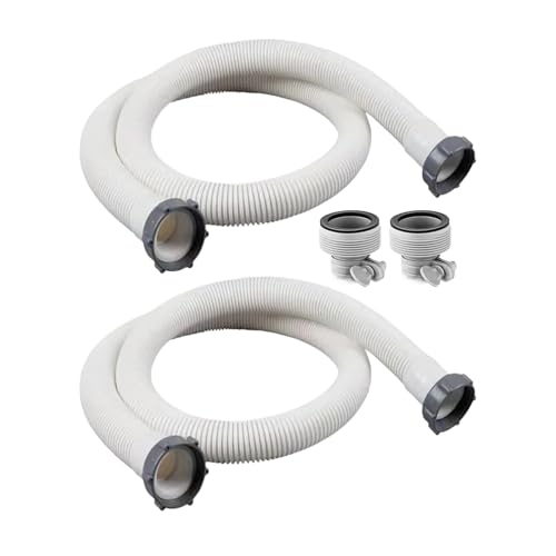 Poolschlauch,2 Stücke Filteranschlussrohr | PVC Flexibler Ablaufschlauch Für Schwimmbäder Mit Salzwasser Poolschlauch,2 Stücke Filteranschlussrohr | PVC Flexibler Ablaufschlauch Für Schwimmbäder Mit Salzwasser von Generisch