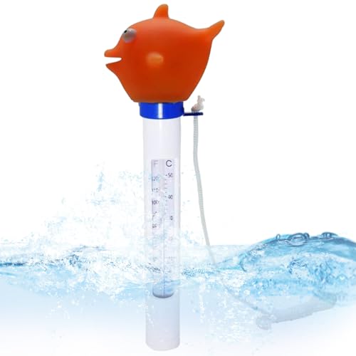 Poolthermometer - Schwimmendes Temperaturmessgerät Mit Einfacher Ablesung,Leicht Ablesbar Wasserdicht Tragbar für Kinder Poolthermometer - Schwimmendes Temperaturmessgerät Mit Einfacher Ablesung,Leicht Ablesbar Wasserdicht Tragbar für Kinder von Generisch